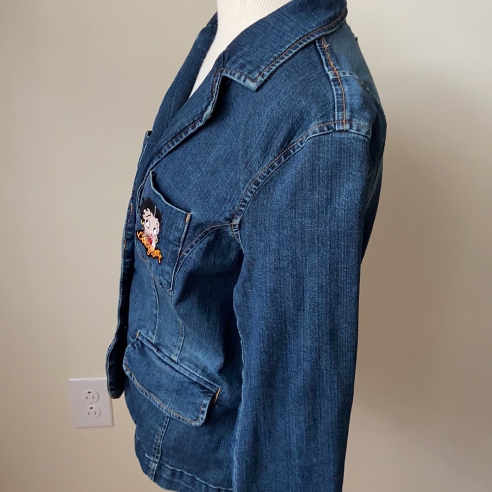 Betty Boop Patches Mossimo Jean Jacket - Picture 8 of 14